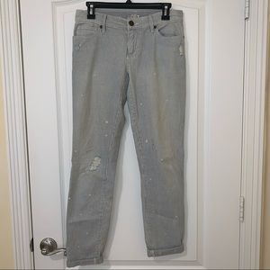 ⭐️Last sale!!! Best Offer!!! Loft stripped destressed Relaxed Skinny jeans